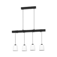 Eglo Eetkamer hanglamp Townshend 8 4 stoffen kappen 43884