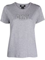 DKNY t-shirt à logo en relief - Gris - thumbnail