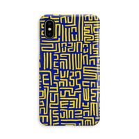 Majorelle Blue Print: iPhone Xs Volledig Geprint Hoesje - thumbnail