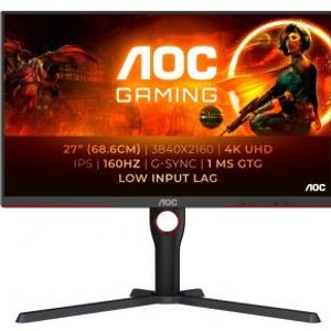 AOC GAMING U27G3X/BK 27 4K Ultra HD 165Hz IPS Monitor