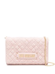 Love Moschino sac à bandoulière matelassé à logo - Rose