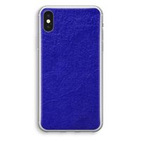 Majorelle Blue: iPhone XS Transparant Hoesje - thumbnail