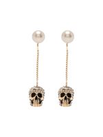 Alexander McQueen boucles d'oreilles tête de mort - thumbnail