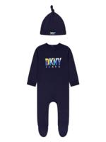 Dkny Kids Babypakje met logoprint - Blauw