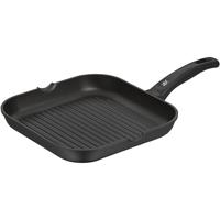 WMF Grillpan, 27 x 27 cm, met Tuit, Aluminium Gecoat, Ideaal voor Braden, Hoekige Pan, Kunststof Handvat, PFOA-Vrij, Zwart