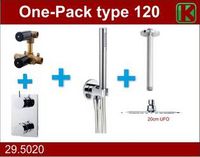 One-Pack Inbouwthermostaatset Type 120 Chr (20Cm Ufo) - thumbnail