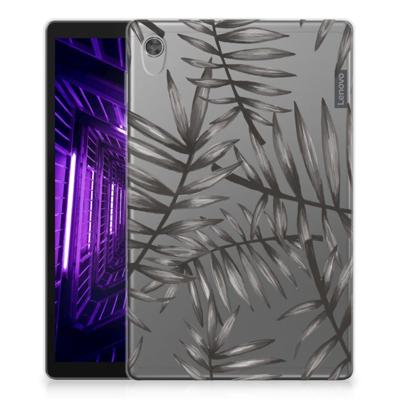Lenovo Tab M10 HD (2de generatie) Siliconen Hoesje Leaves Grey