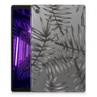Lenovo Tab M10 HD (2de generatie) Siliconen Hoesje Leaves Grey