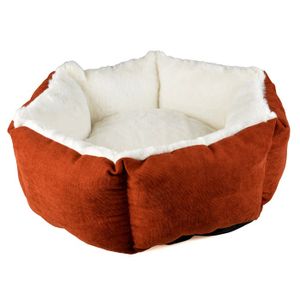 Duvo+ mand hexa velvet copper rood/wit M - 60x60x24