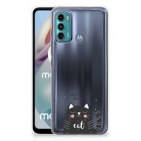 Motorola Moto G60 Telefoonhoesje met Naam Cat Good Day