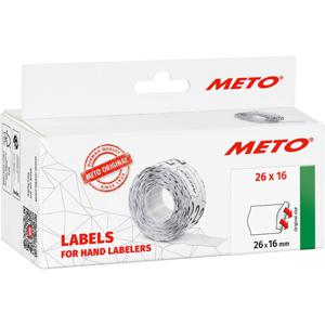 METO Prijslabels 9506167 Permanent hechtend Breedte etiket: 26 mm Hoogte etiket: 16 mm Wit 1 stuk(s)