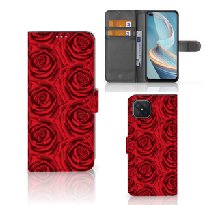 OPPO Reno4 Z Hoesje Red Roses