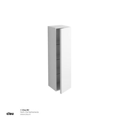 Kolomkast Clou Match Me laag 151cm Hoogglans Wit RAL9016