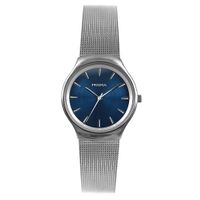 Prisma P.2086 Horloge Iconic Design recycled staal zilverkleurig-blauw 29 mm