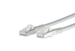 Metz Connect 1308453088-E RJ45 Netwerkkabel, patchkabel CAT 6A S/FTP 3.00 m Wit Snagless 1 stuk(s)