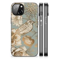 Bloemen Hoesje voor Apple iPhone 14 Vintage Bird Flowers - thumbnail