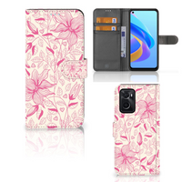 OPPO A76 | A96 Hoesje Pink Flowers