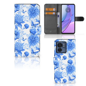 Hoesje voor Motorola Edge 40 Flowers Blue