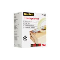 Plakband Scotch 550 12 mm x 66 m transparant