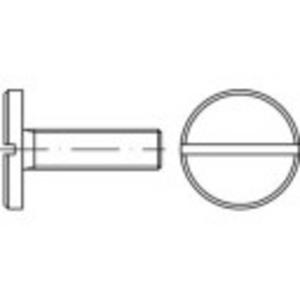 TOOLCRAFT 1063092 Platkopschroeven M5 8 mm Sleuf DIN 921 RVS 100 stuk(s)