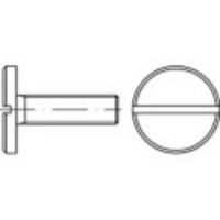 TOOLCRAFT 118898 Platkopschroeven M3 4 mm Sleuf DIN 921 Staal 100 stuk(s)