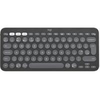 Logitech Pebble Keys 2 K380s toetsenbord RF-draadloos + Bluetooth QWERTY Brits Engels Grafiet - thumbnail