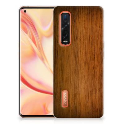 OPPO Find X2 Pro Bumper Hoesje Donker Hout OPPO Find X2 Pro Bumper Hoesje Donker Hout