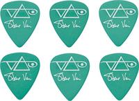 Ibanez Plectrums Steve Vai, Blister Pack Van 6 - Groen