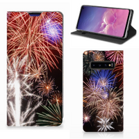 Samsung Galaxy S10 Hippe Standcase Vuurwerk - thumbnail