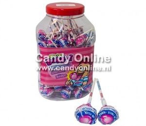 Fiesta Fiesta Mister Bubble Gum Lollie Strawberry 100 Stuks