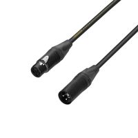 Adam Hall 5 Star MMF 0100 XLR microfoonkabel met Neutrik-pluggen 1m - thumbnail