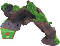 Boon Ornament Boomstronk Brug+Mos 17x4.5cm - Natuurgetrouwe Vijverdecoratie - thumbnail