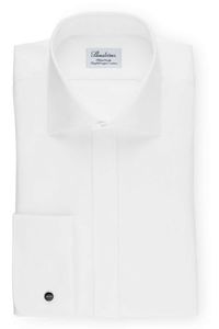 Stenströms Fitted Body Gala shirt wit, Effen