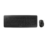 CHERRY DW 5100, draadloze toetsenbord- en muisset, internationale indeling, QWERTY-toetsenbord, werkt op batterijen, robuust professioneel toetsenbord, ergonomische 6-knops muis, zwart
