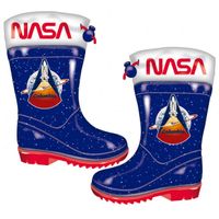 Nasa Regenlaarzen Junior PVC Blauw/Rood Maat 24 - thumbnail