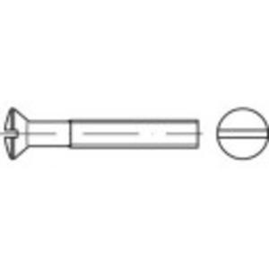 TOOLCRAFT TO-5450589 Bolverzonken schroeven M5 60 mm Sleuf DIN 964 Messing 200 stuk(s)