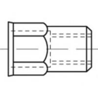 TOOLCRAFT TO-5380599 Popmoer M5 RVS 500 stuk(s)