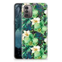 Nokia G21 | G11 TPU Case Orchidee Groen - thumbnail