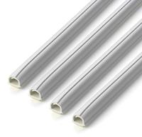 Inofix cablefix Zelfklevende flexibele kabelgoot, 8 x 7 mm, 1 m lang; set van 4 (wit)
