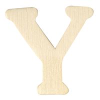 Houten namen letter Y 4 cm