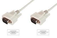 Digitus AK-610107-030-E 3m DSUB, 9-pin DSUB, 9-pin Beige seriële kabel