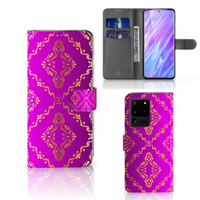 Wallet Case Samsung Galaxy S20 Ultra Barok Roze - thumbnail