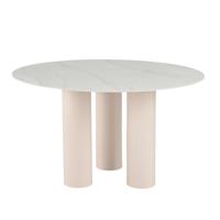 Eettafel Wout Keramisch Wit Rond 130cm - Giga Meubel - thumbnail