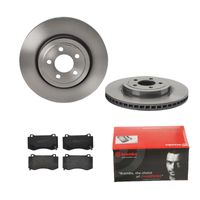 Remmenset, remschijf BREMBO, Remschijftype: Binnen geventileerd, Inbouwplaats: Vooras, u.a. für Chrysler, Dodge - thumbnail