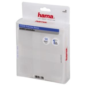 Hama CD/DVD Protective Sleeves, Pack of 50 50 schijven Transparant