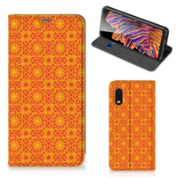 Samsung Xcover Pro Hoesje met Magneet Batik Oranje - thumbnail