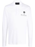 Philipp Plein polo à logo imprimé - Blanc