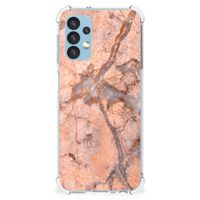 Samsung Galaxy A13 (4G) Anti-Shock Hoesje Marmer Oranje