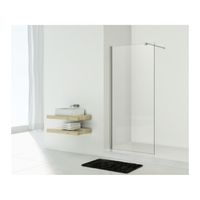 Inloopdouche Sanimar Wet Room Helder Glas 140 x 200 cm Chroom 10 mm Sanimar