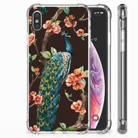 Apple iPhone Xs Max Case Anti-shock Pauw met Bloemen